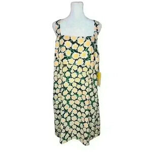 NWT Diane Von Furstenberg x Target Yellow Floral Mini Dress Women's Size 16